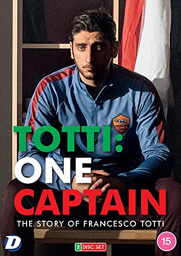 Francesco Totti portrait on DVD cover, titled "Totti: One Captain.