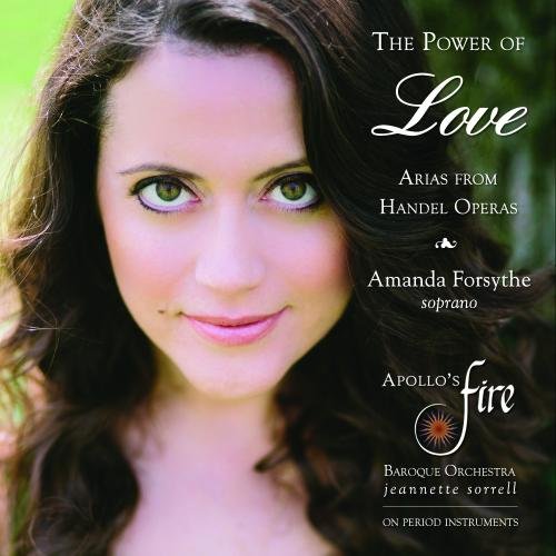 Amanda Forsythe's album cover: portrait of a smiling woman with green eyes and dark hair.