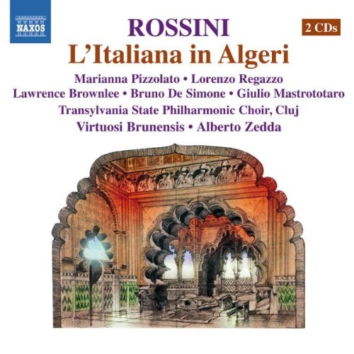 CD cover for Rossini’s “L’Italiana in Algeri” opera, ornate archway image.