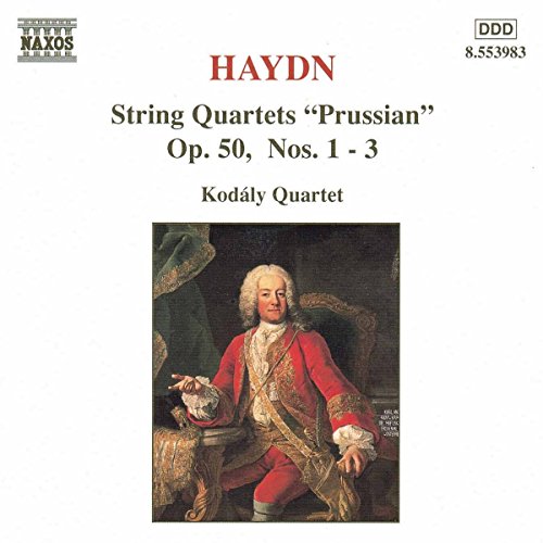 CD cover featuring a portrait of composer Joseph Haydn and text details.