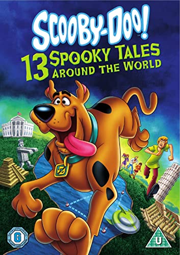 Scooby-Doo DVD cover featuring the dog and global landmarks.