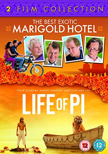 DVD cover featuring "The Best Exotic Marigold Hotel" and "Life of Pi" films.
