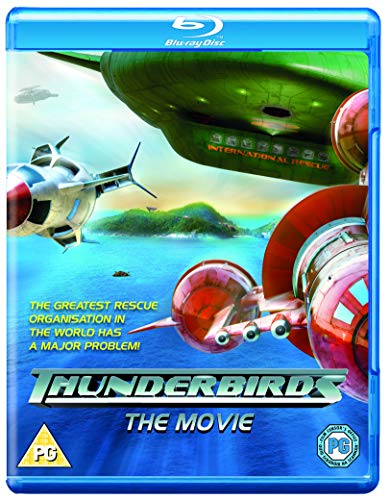 Blu-ray cover for "Thunderbirds - The Movie" featuring futuristic aircraft.