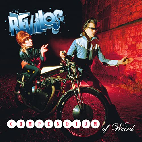The Revillos album cover featuring a woman and man with a motorcycle.