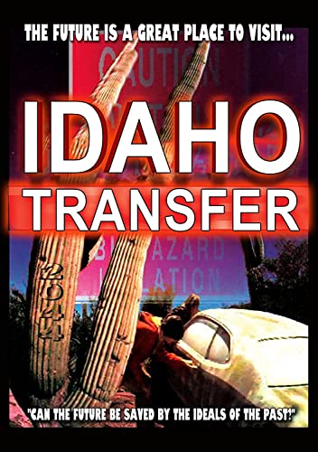 DVD cover for "Idaho Transfer" featuring a car and desert landscape.