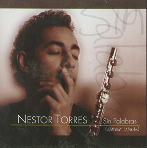 "Album cover featuring a man holding a flute, with eyes closed, in black and white."