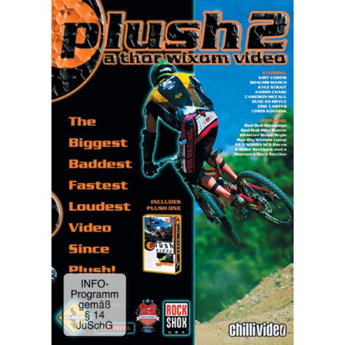 Plush 2" DVD cover featuring a mountain biker in action.