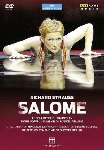 DVD cover for Salome opera featuring Angela Denoke in performance.