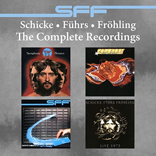 CD cover for Sff’s “The Complete Recordings” featuring four album images.