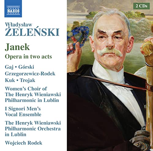 CD cover for "Janek" opera by Władysław Zelenski, featuring a portrait.