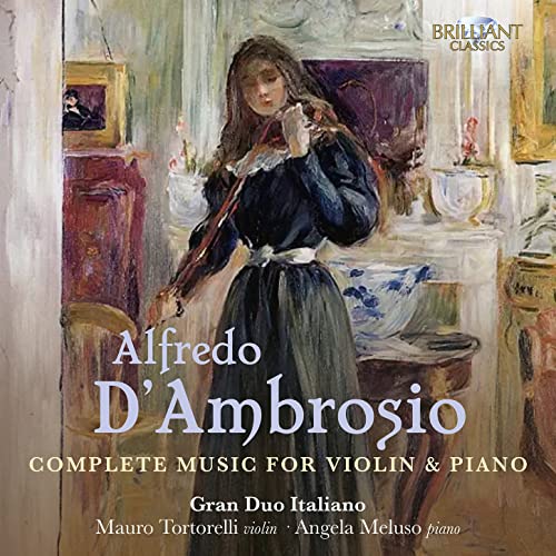 CD cover featuring a painting of a woman playing the violin.