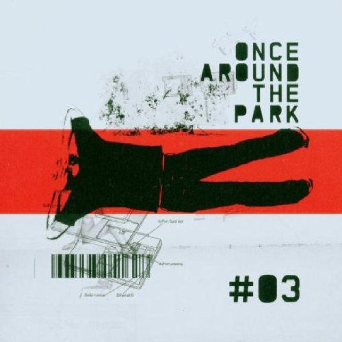 A CD cover with a person lying down, text "Once Around the Park #03".