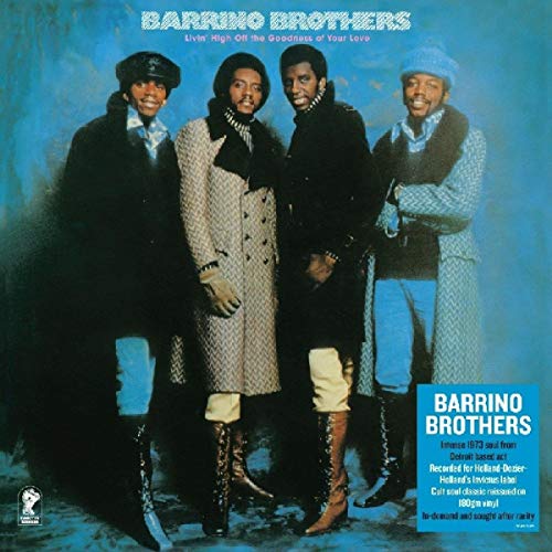 Album cover featuring the Barrino Brothers, a soul group from Detroit, 1973.