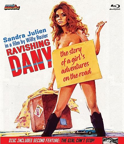 Blu-ray cover for "Ravishing Dany" featuring a woman with a suitcase.