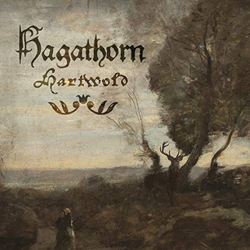 CD cover for Hagathorn’s “Hartworld” featuring a landscape and deer antlers.