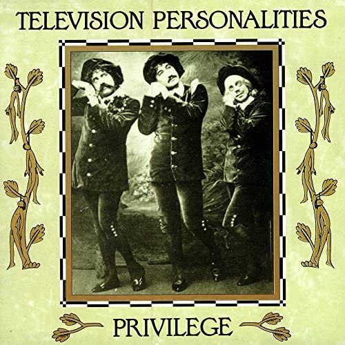 Privilege" vinyl album cover featuring three men in vintage suits.