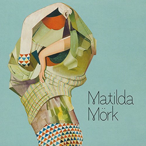 "CD cover featuring abstract illustration of a woman on a light blue background."