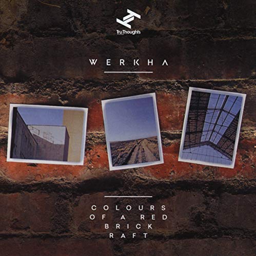 CD cover with brick wall background and three framed photos.