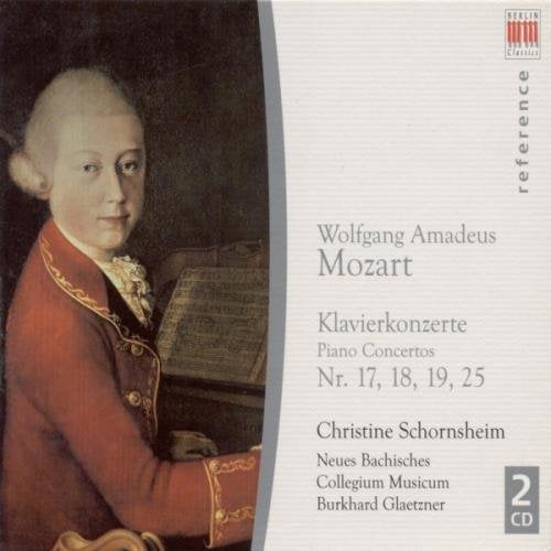 CD cover featuring Mozart portrait and text on a white background.