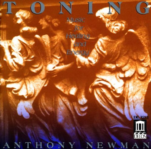 "Toning" CD cover featuring statues of angels with orange-toned background and artist's name.