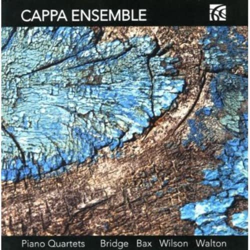 CD cover with abstract blue and brown marbled texture, text “CAPPA ENSEMBLE”.
