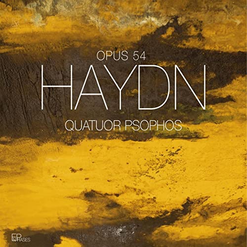 CD cover for Haydn’s Opus 54 performed by Quatuor Psophos.