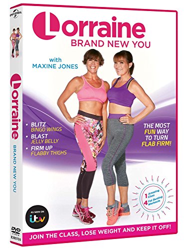 DVD cover featuring Lorraine Kelly and Maxine Jones in workout clothes.