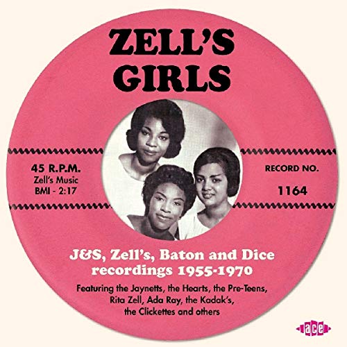 CD cover for "Zell's Girls" featuring three young women in a pink record design.