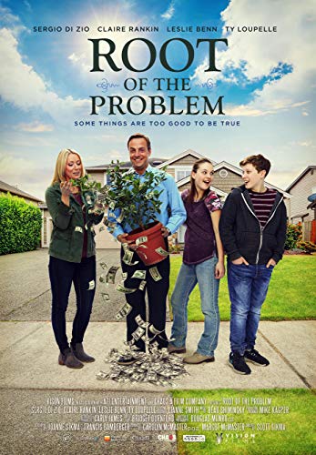 DVD cover for "Root Of The Problem" featuring a family and money.