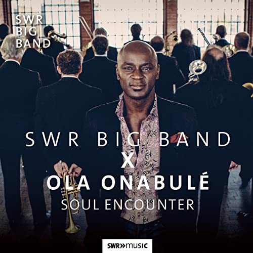CD cover featuring Ola Onabule with the SWR Big Band musicians.