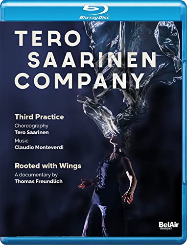 Blu-ray cover for Tero Saarinen Company dance performance, featuring a dancer.