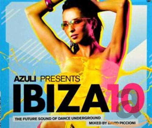CD cover for “Azuli Presents Ibiza 10” featuring a woman in yellow.