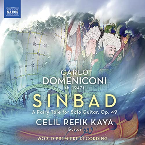 CD cover featuring a stylized illustration of Sinbad the Sailor at sea.