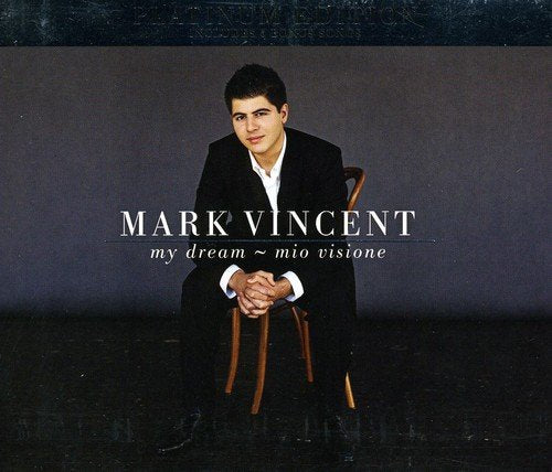 CD cover featuring Mark Vincent in a suit, seated on a chair.