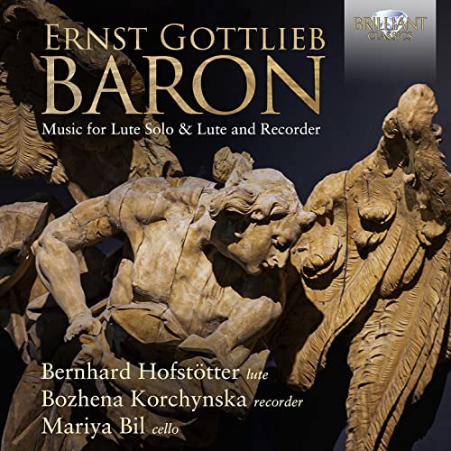 CD cover for “Baron” featuring classical sculpture and musician names.