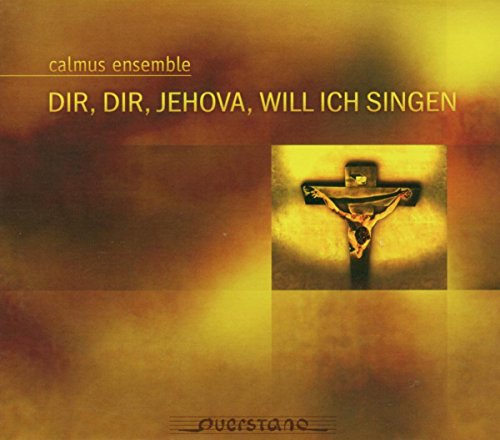 "CD cover with crucifix image, yellow and brown background, and ensemble name."