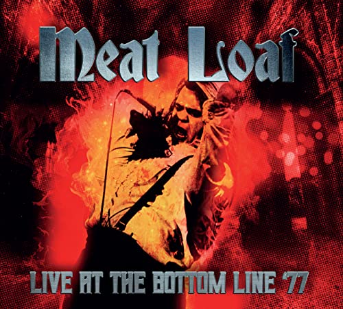 Meat Loaf album cover, live performance image with red and black tones.