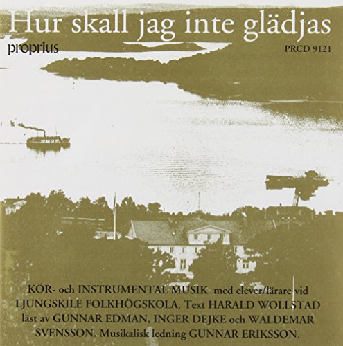 A sepia-toned album cover with a lake scene and Swedish text.