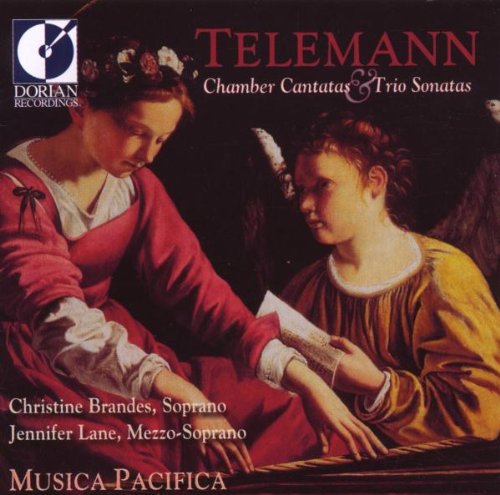 A CD cover featuring a Renaissance-style painting of two women reading together.