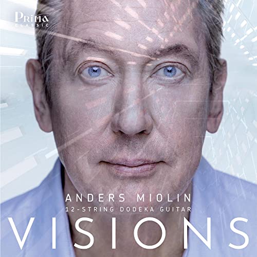 CD cover featuring a portrait of Anders Miolin, a guitarist.