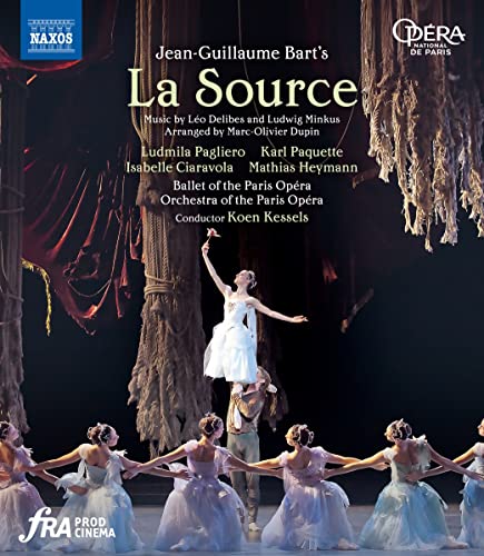 Blu-ray cover for “La Source” ballet, featuring dancers in pale dresses.