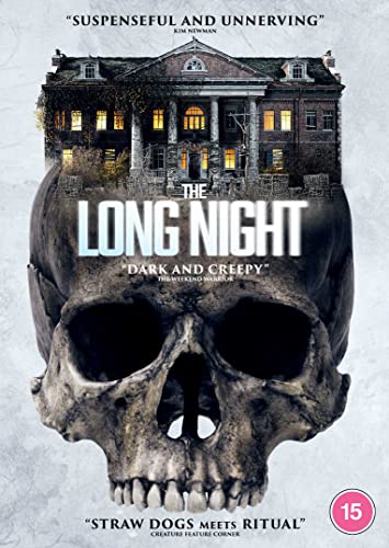 DVD cover for "The Long Night" featuring a skull and haunted house.