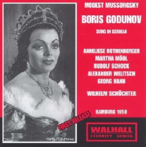 CD cover for Mussorgsky’s “Boris Godunov” featuring Anneliese Rothenberger.