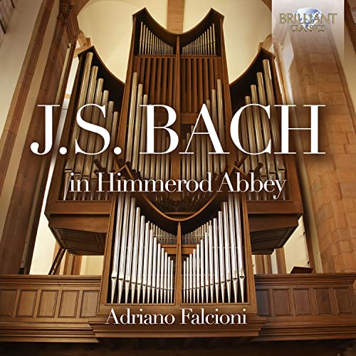 CD cover featuring a large wooden pipe organ inside a stone abbey.