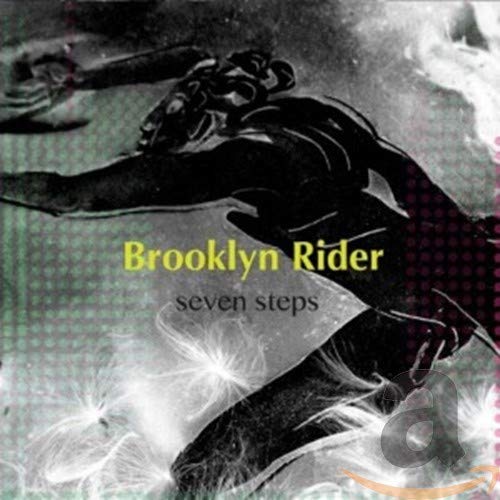 CD cover for Brooklyn Rider’s “Seven Steps” with abstract, dark imagery.