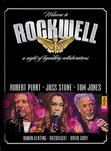DVD cover for "Rockwell" featuring musicians and a winged microphone.