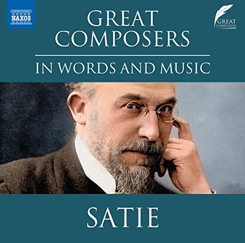 CD cover featuring a portrait of composer Erik Satie in sepia tones.
