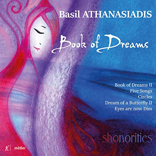"CD cover with abstract illustration of a woman, titled 'Book of Dreams'".