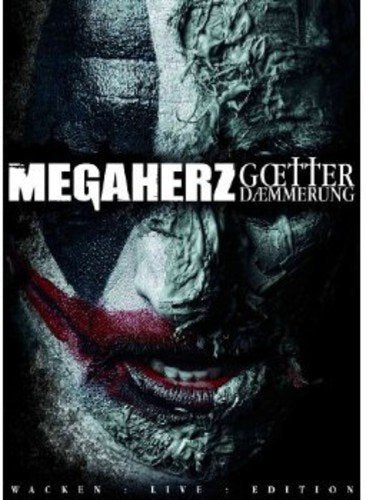 Megaherz album cover: close-up of a face with red markings, dark background.