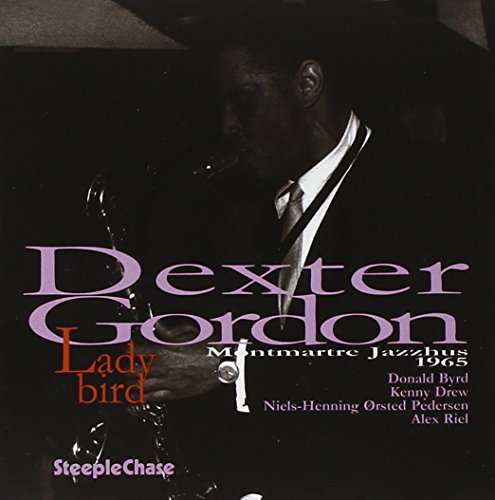 CD cover for Dexter Gordon’s “Lady Bird” featuring a portrait and text.